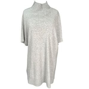 Cashmere Tunic Oversized Mockneck Classic Casual Comfy Issac Mizrahi Live XS/SM